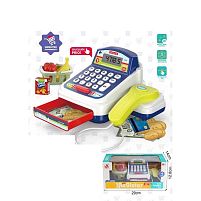 Касовий апарат CF 8243 звук, підсвічування, калькулятор, сканер, кошик з продуктами, в коробці