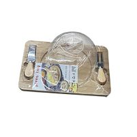 Блюдо бамбук з кришкою лопаткою і виделкою 19*29*1.2см Stenson R35831