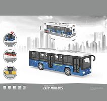 Автобус CLM 0771 A металопластик, інерція, звук, рухомі елементи, підсвічування, в коробці
