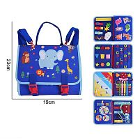 Логічна папка 25030 фетр, циферблат, пискавка, шнурівка, назви місяців, днів, пір року англійською, шестерні, ремінці, тварини, фігури та літери