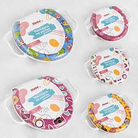 Накладка на унітаз C 31828 "Bimbo", 5 видів, м'яка, з ручками, в пакеті, ВИДАЄТЬСЯ ТІЛЬКИ МІКС ВИДІВ