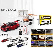 Машинка M 92315-6 металопластик, інерція, підсвічування, звуки, пісня англ, відкриваються дверцята, трейлер, в коробці, ВИДАЄТЬСЯ ТІЛЬКИ МІКС ВИД