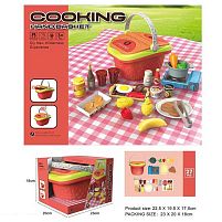 Набір продуктів 20 V 05 27 елементів, кошик з ручкою, наліпки, в коробці