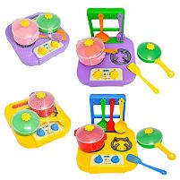 Набір посуду "Ромашка" 39150 / DKT1 2 кольори, "Tigres", 7 елементів, з плитою, в сітці