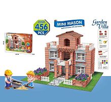 Конструктор NKT 316 “Garden Villa”, 456 елементів, цегла+цементна суміш, в коробці