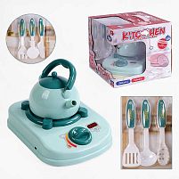 Набір посуду 096-10 Штрихкод=00216 8 елементів, електрична плита, звук, підсвічування, парогенератор, озвучування китайською мовою, в коробці