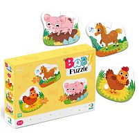 Пазл 3 в 1 "День на фермі" 300394 "Dodo"