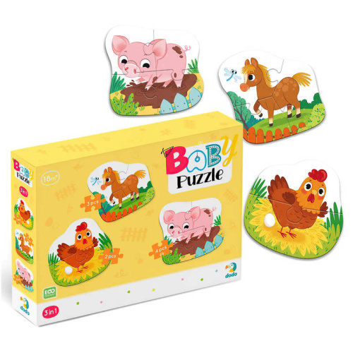 Пазл 3 в 1 "День на фермі" 300394 "Dodo"