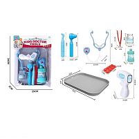 Набір лікаря A 80-5/6 термометр, стетоскоп, таця, баночки з лікарським засобом, пінцет, пластина з таблетками, в пакеті