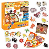 Магнітна гра "Pizza" ML4031-27 EN "Magdum", 48 магнітів, картки, англ. мова, в коробці