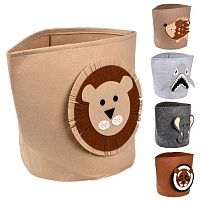 Кошик для зберігання білизни/одягу/іграшок "Animals" складаний 30*34см Stenson R100581