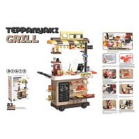 Магазин 889-285 висота: 102 см, 83 елементи, звуки, підсвічування, парогенератор, автоматична подача води, посуд, муляжі їжі, в коробці