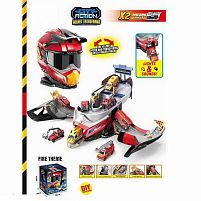 Гараж SK 637 XB шолом-трансформер, світлозвукові ефекти, 2 машинки, в коробці