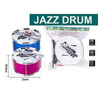 Барабан 3366 2 кольори, барабанні палички, стрічка, в пакеті