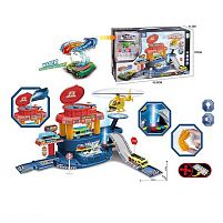 Автомийка 660 a-319 звуки, підсвічування, металопластикова машинка, змінює колір від тепла, механічний підіймач, гелікоптер, наліпки, в коробці