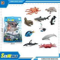 Набір тварин YJ 729 “Морські тварини”, 10 штук, в пакеті