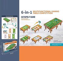 Ігровий стіл "6в1" 777-568 більярд, хокей, футбол, боулінг, гольф, баскетбол, в коробці