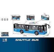 Автобус WY 910 B звуки, підсвічування, інерційний механізм, масштаб 1:16, дверцята відчиняються, в коробці