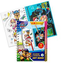 Набір для творчості 2в1. Розмальовки та гравюри "Грайся весь день" 200533 "DoDo", 8 сторінок-розмальовок, 8 сторінок-гравюр, деревʼяний стилус