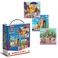 Пазл 3в1 "Ігровий майданчик" 200578 "DoDo", 25-36-54 елементів, рівні складності, в коробці