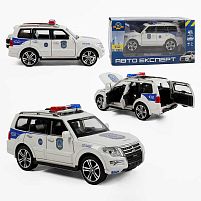 Машина 51282 "Авто Експерт", масштаб 1:32, світло, звук, інерція, відчиняються двері, багажник, капот, в коробці