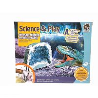 Вирощування кристалів та розкопки 228 E реактиви для вирощування кристалів, мисочка, мірний стакан, інструменти, в коробці