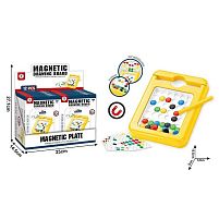 Магнітна мозаїка HD 162 AZ ЦІНА ЗА 12 ШТУК В БЛОЦІ, магнітний стилус, 8 двосторонніх карток із завданнями, в коробці