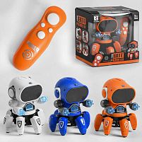 Робот ZR 2091 3 кольори, на батарейках, танцює, ходить назад/вперед, 5 пісень, диско куля, підсвічування дисплея, в коробці