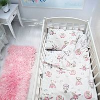 Змінний комплект постільної білизни "Ведмежа" 52099 тканина РАНФОРС, розмір 120*60 см "Bimbo"