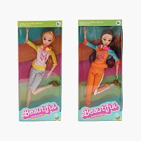 Лялька SH 207-2 2 види, 30 см, шарнірні суглоби, імітація скляних очей, взуття, аксесуар, в коробці