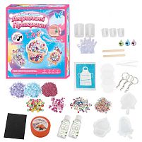 Акрилові прикраси 32381 /61566/63367 "WToys", 3 види, епоксидний клей, активатор, силіконові молди, прикраси, ланцюжки, в коробці, ВИДАЄТЬСЯ ТІЛЬ