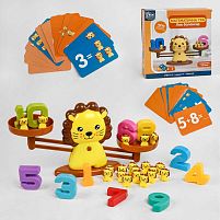 Балансир "Лев" 32846 “4FUN Game Club”, 54 елементи, 3 рівні гри, 30 двосторонніх карток, цифри від 1 до 10, в коробці