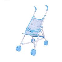 Візок для ляльок CS 7817 SL складна конструкція, пластиковий каркас, текстильне сидіння, подвійні колеса, в пакеті