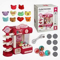 Розважальна гра G 228 A Штрих = 98929 “Ігровий автомат”, підсвічування, мелодії, м’які іграшки, кульки, від батарейок/мережі, гра з кулькою, монет