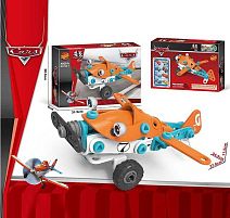 Конструктор 128-1 “Літак”, інструменти, гумові шини, в коробці