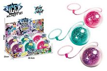 Скакалка на ногу SA 1006 підсвічування мультиколор, в кулі конфеті, на батарейках, ЦІНА ЗА 6 ШТУК В БЛОЦІ