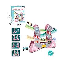 Трек 61 T 45 4 рівні, 4 машинки, наліпки, в коробці