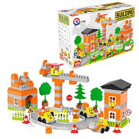 Констуктор 9994 "Technok Toys", 170 елементів, дорожні знаки, огорожа, траса, дерева, наліпки, інструкція, в коробці