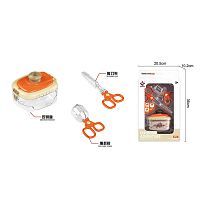 Набір дослідника YS 011 бокс з лінзою, щипці, ножиці, в коробці