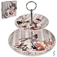 Фруктівниця новорічна "Snowman's friends" 2яр 15.5/23см Stenson R36263