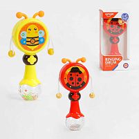 Брязкальце HE 0516 / 517 2 види, світло, звук, 6 режимів, на батарейках, у коробці