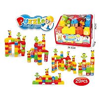 Конструктор 3025 29 елементів, кумедні фігурки, блоки з цифрами, в сумці