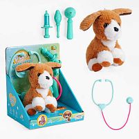 Цуценя DR 5098 м’яка іграшка, медичне приладдя, 4 аксесуари, висота іграшки 17 см, в коробці