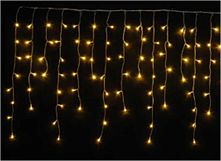 Гірлянда C 61484-15 Y  6.2 метри, шторка, жовте світло, від USB, 8 режимів, у коробці