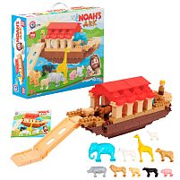 Конструктор 1348 "Technok Toys", 190 деталей, 10 фігурок тварин, 1 фігурка Ноя, в коробці