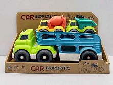 Трейлер 933-674 AM звуки, мелодія, підсвічування, 2 машинки, з біопластику, в коробці