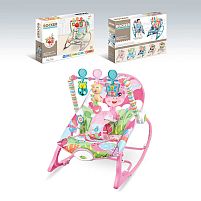 Шезлонг 68147-1 мелодії, 3 підвіски, заспокійлива вібрація, в коробці