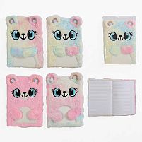 Блокнот М 18138 15 х 21 см, хутряна обкладинка, у лінійку, у пакеті, ВИДАЄТЬСЯ МІКС ВИДІВ