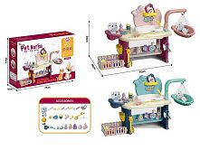 Набір для догляду за улюбленцями HL 4 2 види, 75 елементів, підсвічування, мелодії, фігурка собачки, в коробці
