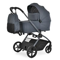 Коляска дитяча прогулянкова El Camino ME 1091-2 Granite Gray (розкл. 60*93*104 см, склад. 50*60*78 см, колеса: передні 7.1"/задні 9.6"/PU, до 22 кг)